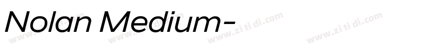 Nolan Medium字体转换